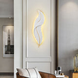 1Pack Modern Feather Wall Sconce LED Decorative Wall Light with Artistic 3D Feather Design & Soft V1107-CS-JNWZTBFS13