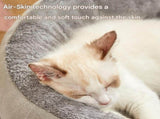 L Size 60x75cm Grey Oval Pet Bed - Arctic Fleece and PP Cotton - Thickened Warmth, Non-Slip Base, V888-ELOSUNG53936