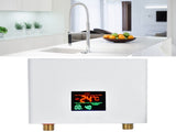 5500W Tankless Instant Electric Water Heater with Touch Panel Remote Control for Kitchen Bathroom V1294-YM0714-3113210258512