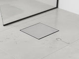10x10cm Square Shower Drain with Removable Tile Insert Grate Matte Black 304SS, CUPC Certified for V63-955501