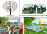 6.8ft x 65ft Anti Bird Netting, Pond Net with 50pcs Cable Ties - Protect Your Garden Vegetables V1258-DP02-C-247