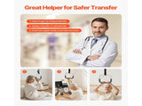Trapeze Bar for Bed Mobility, Height-Adjustable Free Standing Trapeze Bar with 2 Wheels, 300LBS V952-CSDJLDXDJZGZ2TMM8V0
