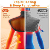 Wireless Heating Shawl Shoulder And Neck Heat Wrap Type-C Rechargeable Shawl - Black - Size 01 V1102-110-68669-BLK-01
