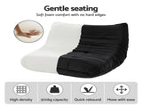 Artiss Lazy Sofa 2 Seaters Accent Caterpillar Chair Floor Couch Armless Lounge SB-B-TWIN-LZSF-BK