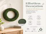 Natural Preserved Moss Wreath, 12 Green Real Moss Round Wreath Base, Blank DIY Moss Ring for Front V1192-AZ-W-17473