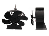 6 Blades Heat Powered Stove Non Electric Self Starting Fireplace High Temperature Resistant V1294-YM3113220247711-0421
