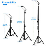1.8m Telescopic Black Tripod LED Work Light for Camping and Outdoor Use V178-59156