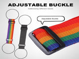 Multi Use Strong Adjustable Luggage Connector Straps, 2026 New Suitcases Rainbow Travel Straps V1258-DP02-C-2474