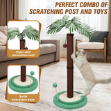 VaKa Cat Tree Scratching Post Large Palm Tree Cat Post Dangling Balls Cat Toy V465-51029