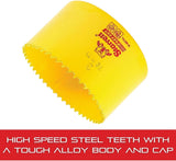 Starrett Fast Cut Straight Pitch Bi-Metal Hole Saw, 76 mm Diameter, Yellow V1202-V1-SRTFCH0300