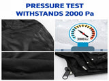 600D Oxford Bimini Top Storage Boot Cover Waterproof UPF50 UV Resistant Marine Canopy Protector for V1341-ZY-ZNWRYS3R-BLACK-4BOW3XL