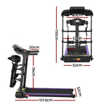 Everfit Treadmill Electric Home Gym Fitness Exercise Machine w/ Massager 400mm TMLL-400-MSG