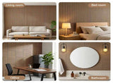 Artiss 10PCS Peel and Stick Wall Panels Tiles 68X68CM Self Adhesive for Home Office Studio Brown WP-68X68-10PCS-BR