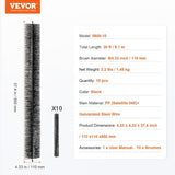 VEVOR Brush, 30 Feet Total Length 4.33 inch Diameter Cleaning Tools, Ground-Level V952-TGMS433INCH1BG08BV0