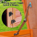 Rabbit Hutch Chicken Coop 92 x 45 x 82cm 2 Storey Cage Run Aria V274-PET-RH401