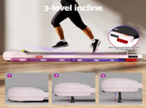 Everfit Treadmill Electric Walking Pad with Incline Under Desk Home Gym Pink TMILL-400-INC-PK