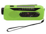 Emergency Radio Hand Power Generation Solar Radio with LED Flashlight 2000mah Charging for Camping V1294-YM0523-3115220020414