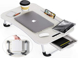 CARLA HOME Laptop Bed Desk with Storage and foldable legs for Adults, Kids & Home Office LSB-36042