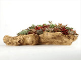 Pastoral Retro Landscape Flower Pot Resin Tree Stump Planter Artificial Driftwood Sculpture Rustic V1369-AZ3-W-08332