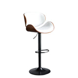 SERENIT European White Modern Bar Stools Swivel Bar Stool Chair Counter Height Barstool with 360 V255-SE-SP-1865-WHITE