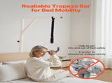 Trapeze Bar for Bed Mobility, Height-Adjustable Bed Trapeze with 2 Casters, 350LBS Weight Capacity V952-CSDJLDXDJSJZTUI9AV0