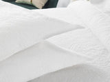 100% Cotton Embossed White Opal Coverlet Bedspread Set V745-MMPAC061123Q13U