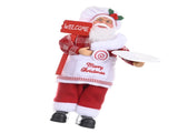 Santa Decoration Cute Image Santa Figurines Doll Toy Holiday Style Tabletop Santa Ornament for Party V1294-YM0901-3115240088513