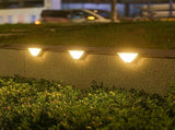 Black Solar-Powered Night Lights LED Night Lights 8-Pack Night Lights Garden Lighting V1347-124-99696