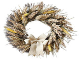 50CM Fall Wreath for Front Thanksgiving Wreath with Artificial Wheat Cereals Branches Autumn V1294-YM0714-10311983