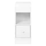 Levede Slim Bedside Table Nightstand Side End Table Storage Bedroom Cabinet NI1083-WH-AU