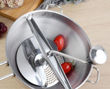 Rotary Food Mill Potato Ricer with 3 Interchangeable Disks, Great for Making Puree or Soups of V1370-AZ4-05257