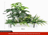 faux potted plant, sunflower, wooden box, home decor, Australia, living room tabletop V1106-112-23547-MLT-37