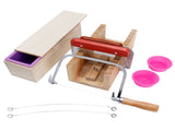 9PCS/Set 1200ml Silicone Soap Molds Kit Wood Bread Cutter DIY Soap Making Cutting Tool V1294-YM0901-3118210069211
