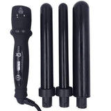 H2D X3 Professional Hair Curling Wand Ceramic Curler Roller - Black V563-BX3