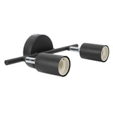 Flush Mount Ceiling Track Light Holder 2 Light Rotating Adjustable Lampholder for E27 Bulb LED Bulbs V1294-YM0703-3119230081411