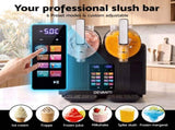 Devanti Slushie Machine 4L Dual Tanks Frozen Drink Ice Cream Maker SLS-CR03-2LX2-BK