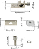Grounding Lug 6.7mm Aluminium Alloy Rail Connector for Solar Roof, Ground Mount & Carport Systems V1258-DP02-C-2173