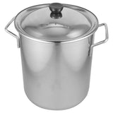 Large Stainless Steel Stockpot Plated Silver with Lid for Home and Hotel Kitchens V1366-AZ2-W-23730