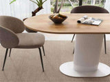Clara Gather Round Oval Dining Table V264-DNT-415C-NTR-13M