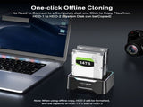ACASIS EC-6104 Dual Bay 2.5/3.5" SATA HDD SSD Enclosure USB 3.2 5Gbps 60TB V28-ELEACAEC6104
