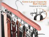 TOPIA HANGER Cedar Wood Hoodie Storage, Tie Rack, Belt Hanger, 360&degSwivel Hanger V1258-DP02-F-240