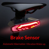 Smart Bike Tail Light with Turn Signals, Rechargeable Bicycle Horn Bike Alarm with Remote, V1192-AZ-W-2931