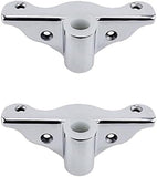 2PCS 316 Stainless Steel Row Lock Oarlock Socket Support Bracket for 1/2" Shank V1259-DP01-A-1284