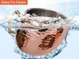 4 Piece Moscow Mule Mug Set Hammered Copper Look, 500 ml V1237-ZY-818-265