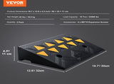 Rubber Curb Ramp 2 Pack, 11 cm Rise Height Heavy-Duty 15 tons Load Capacity Threshold Ramps, V952-SJDLYPDGB2197XYY7V0