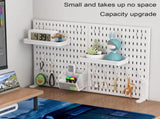 CARLA HOME Desk Pegboard Organizer Kit with Hooks, Tray & Mount Ideal for Office, Gaming Setup & LSB-36279