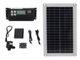 Solar Panel Kit Polycrystalline 100A Controller 10W 18V Solar Charging Panel with Battery Box Pump V1294-YM0901-3111230168011