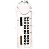 Transparent Ruler Calculator with Magnifier Student Electronics Calculators Attractive,Portable V1366-AZ2-W-25229
