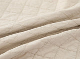 100% Cotton Embossed Cream Fringe Luxe Coverlet Bedspread Set V745-MMPAC061115Q13U