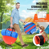 VEVOR Dog Agility Training Equipment 7 PCS Set Upgrade w/ Hurdles 2 Tunnels Ring V952-TYKMJKCTJSJKF0J3NV0